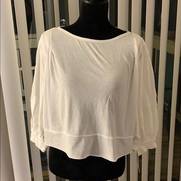 Free People We The Free white crop top - Picture 2 of 8